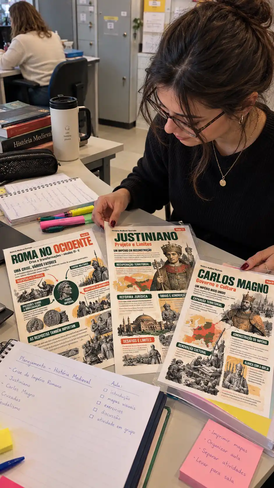 Estudo dos mapas visuais no escritório
