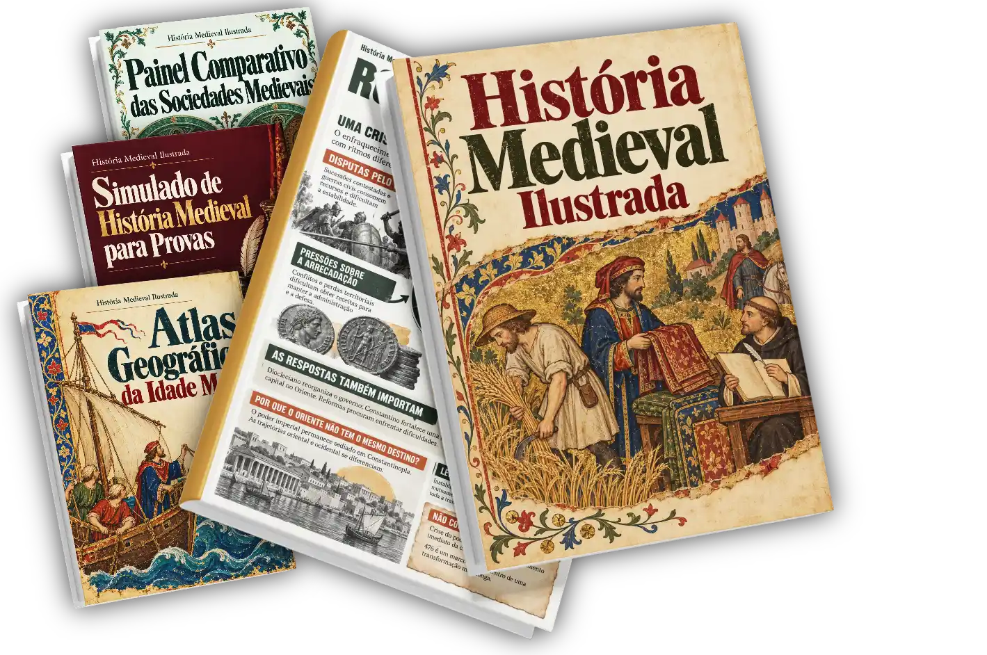 Plano Completo: História Medieval Ilustrada e três bônus