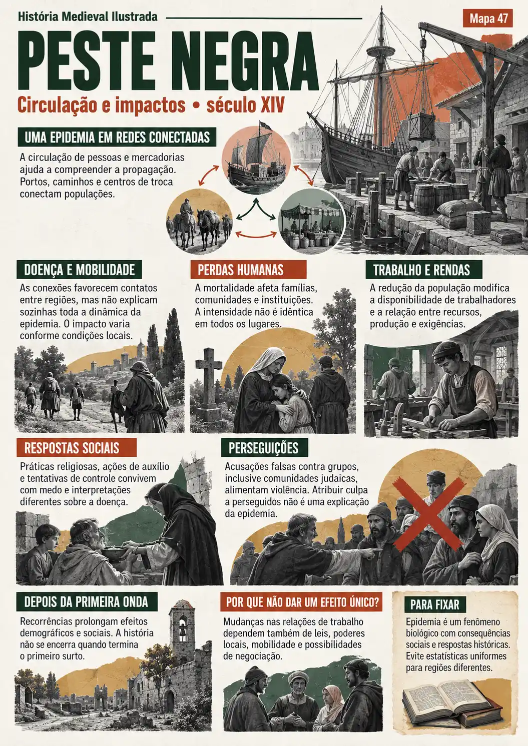 Peste Negra: circulação e impactos